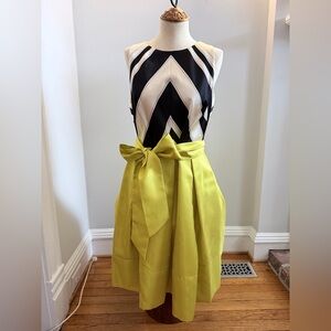 Anthropologie Moulinette Soeurs Black and White Striped Dress